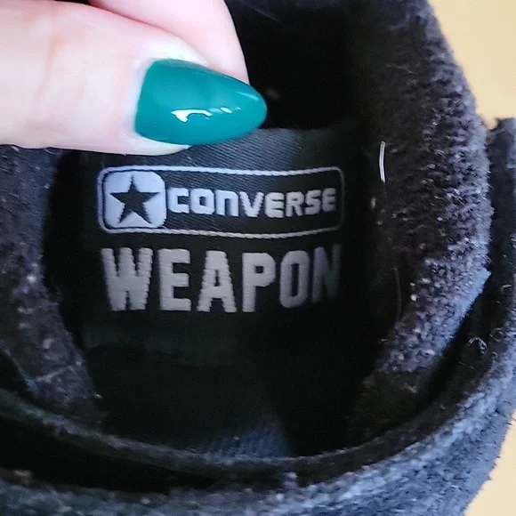 Converse Weapon High Tops in Black - Picture 4 of 6
